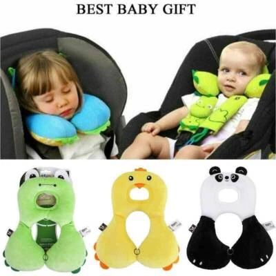WQ Kids Toddlers Car Seat U Shape Headrest Babys Travel Pillow Neck Support 30x20cm