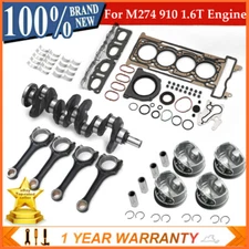 M274 Engine Rebuild Overhaul Kit - Crankshaft / 4Pcs Rods For Mercedes-Benz 1.6L