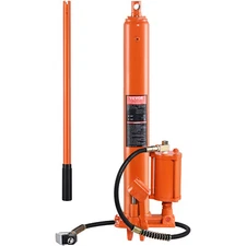 VEVOR Hydraulic Air Long Ram Jack 8Ton Clevis Base Engine Lift Hoist Single Pump