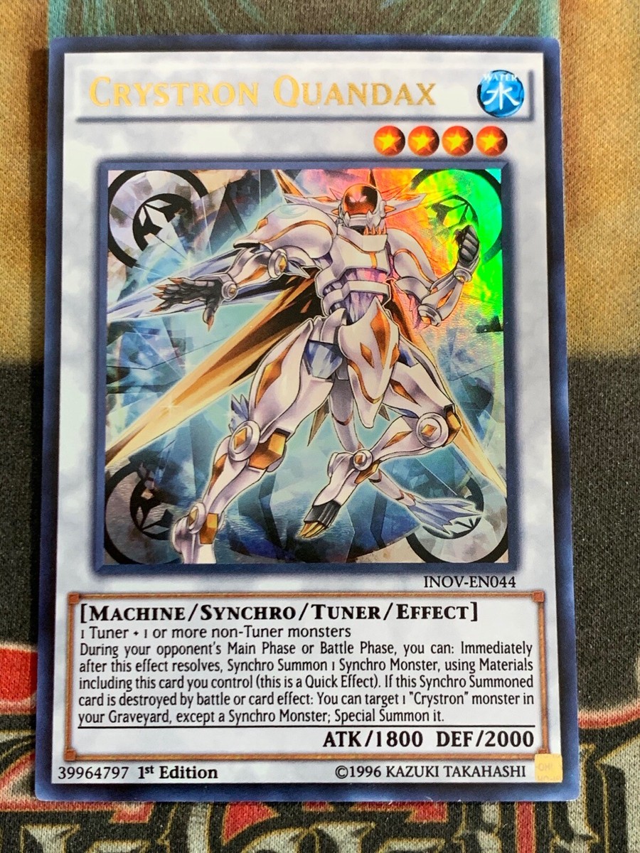 Yugioh Crystron Quandax INOV-EN044 Ultra Rare 1st Edition | eBay