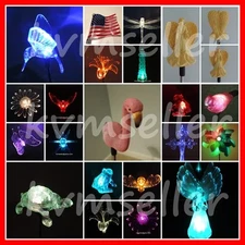 Solar Powered Garden Decor Stake Path Lawn Yard LED Outdoor Landscape Light Sun