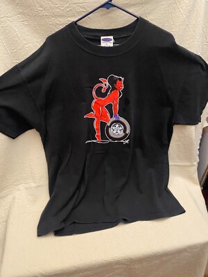 RARE Vintage COOP Sexy Devil Girl Hot Rod XL Tshirt | eBay
