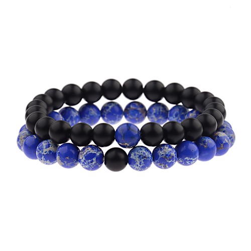 His & Hers Distance Couples Bracelet Lava Bead Matching YinYang Valentine's Gift - Picture 60 of 68