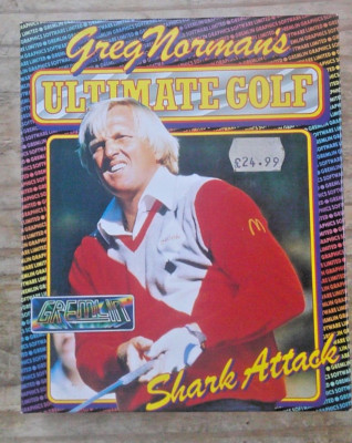 GREG NORMAN ULTIMATE GOLF SHARK ATTACK VINTAGE ATARI ST BOXED DISC GAME GREMLIN