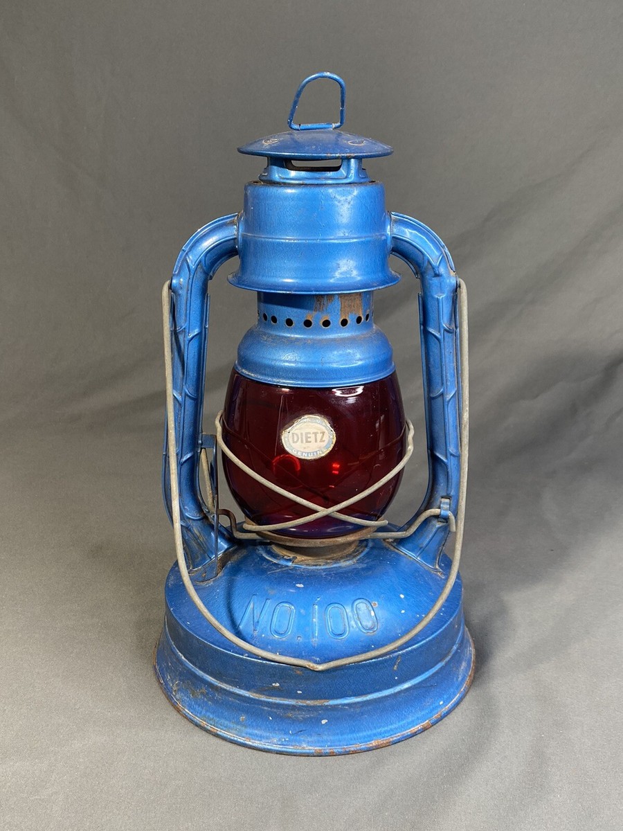 Vintage PG&E Dietz No. 100 Red Globe Lantern - Pacific Gas
