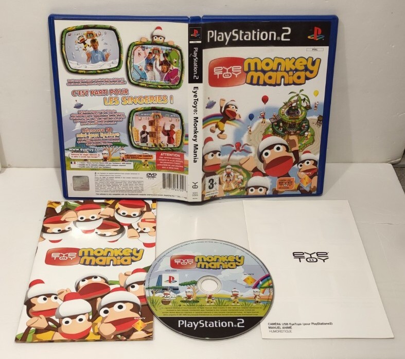 EyeToy Monkey Mania - Jeu Sony PS2 - PAL Français - Complet - Bon état