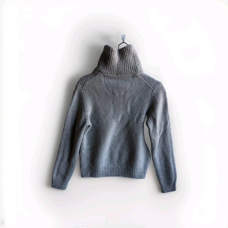 Jos A Bank Women’s Sweater S Gray Lambswool Blend Pullover Executive Collection - Image 2 of 4