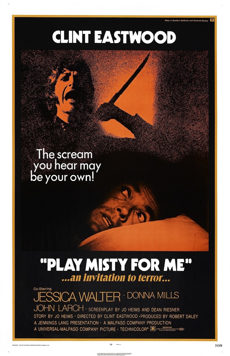 当時物　映画ポスター 恐怖のメロディ Play Misty for Me Play Misty For Me movie poster print : Clint Eastwood poster : 11