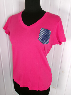 Top T-Shirt Tunika Baumwolle rosa EDEN PARK S 36/38 m. kurz Made in Portugal