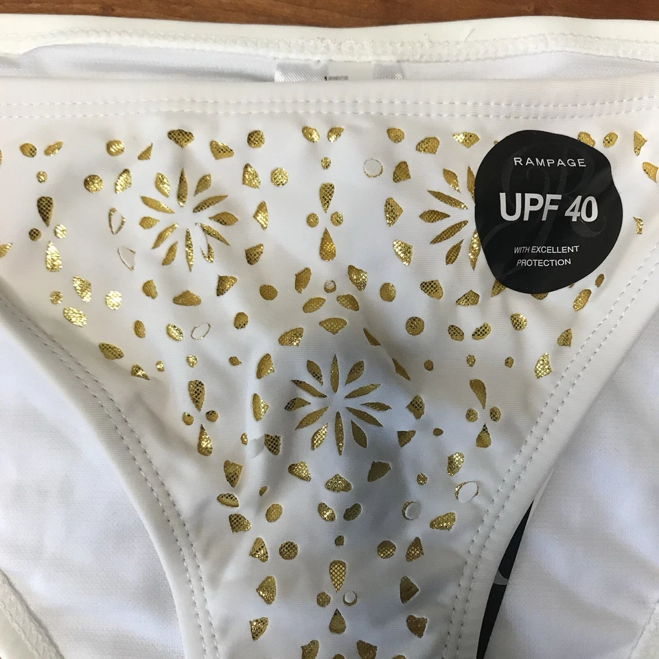 Бикини Rampage белое и золотое низ размер XL - Изображение 2 из 4