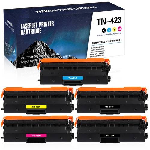 5 Toner XXL Compatible with Brother HL-L8360CDW MFC-L8690CDW MFC-L8900CDW TN-423 - Afbeelding 2 van 12
