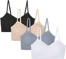 4 PACK Vanity Fair Beyond Comfort Bra Seamless Padded Bralette Sz -  S/M L/XL