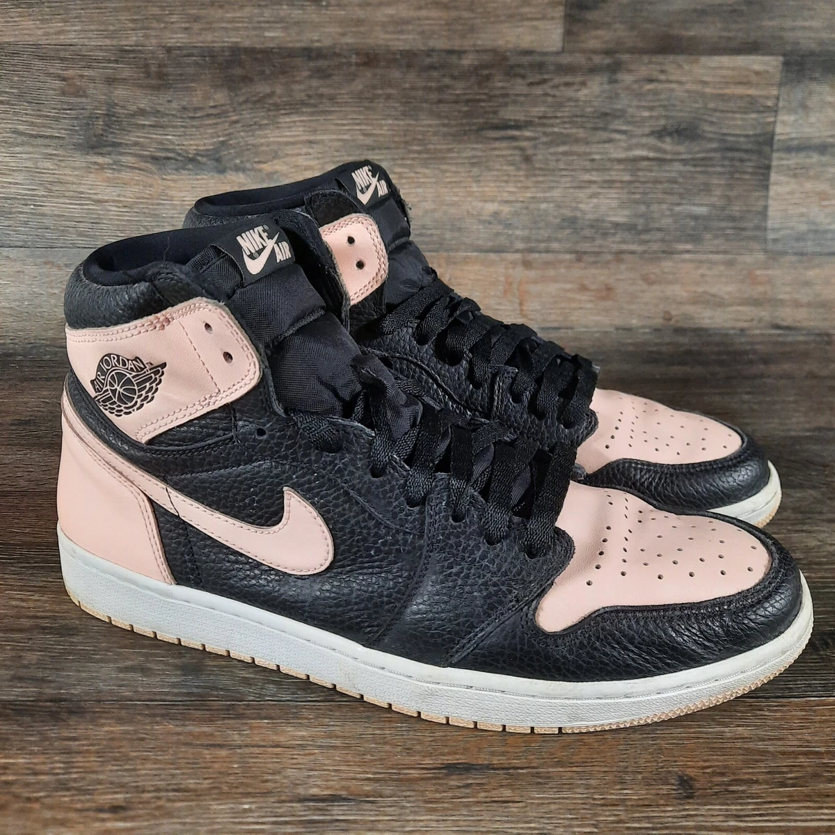 Nike air jordan 1 high og shop black crimson white  and  pink