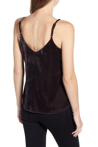 Cupcakes & Cashmere Delaine Velvet Tank Top M Medium - Picture 2 of 3