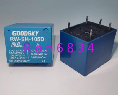 6pcs used RW-SH-105D(5-pin) relay #E2