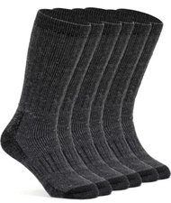 NEW SEALED Wool Hiking Socks Alvada Size ML (Men 10-13, Women 11-14) 3-Pack Gray