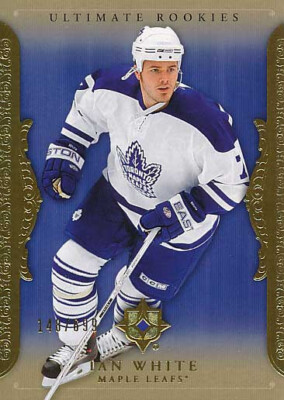 2006-07 UD Ultimate #96 IAN WHITE - x/699 Rookie Card - Toronto Maple Leafs