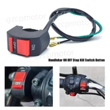 Handlebar ON OFF Stop Kill Switch Button For Motorcycle Dirt Bike ATV Universal