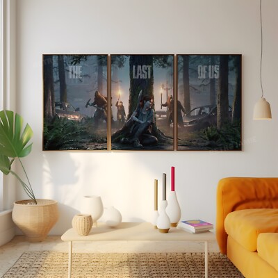 The Last of Us Poster 3er Set Wandbilder, Leinwand / Kunstdrucke / gerahmt, seltene Kunst
