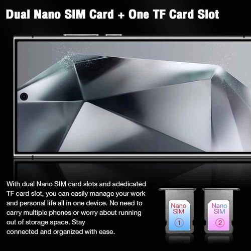 Unlocked Factory NEW S24 Ultra 5G Phones Smartphone 16GB+1TB Android Cellphones - Zdjęcie 11 z 26