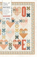 Quilt Pattern FALL N' LOVE Moda BASIC GREY Fat Quarter Pattern CIDER