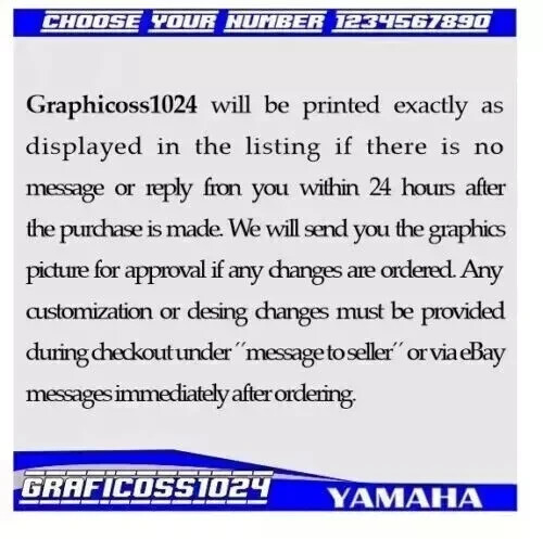 Graphics Kit for YAMAHA YFZ 450R 2014-2025 Fits Yamaha YFZ450R - Picture 8 of 9