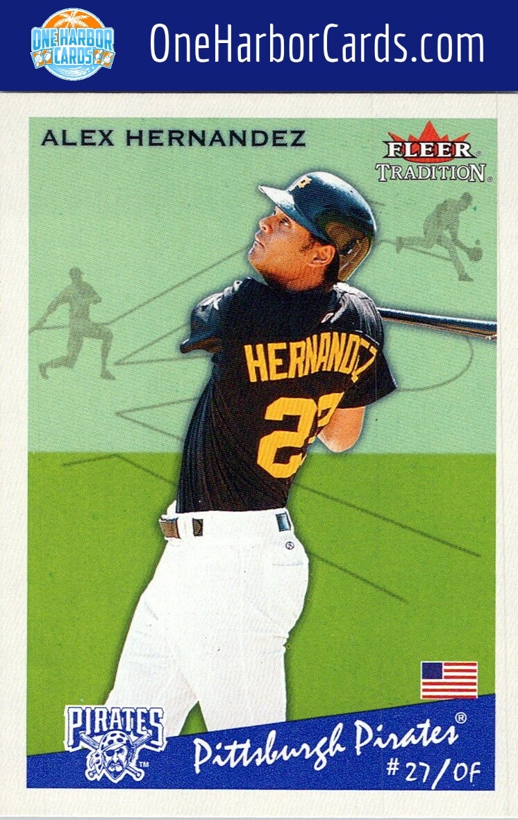 2002 Fleer Tradition Pittsburgh Pirates Baseball Card #101 Alex