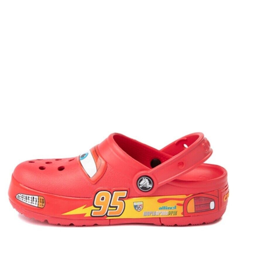 Crocs Fun Lab Disney and Pixar Cars Kids Clog Lightning McQueen Red, Size  C11