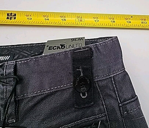 Ecko Unlimited 769 Baggy Fit Jeans Size 36 x 32 Gray Y2k Hip Hop Skate Pants NEW - Picture 18 of 21