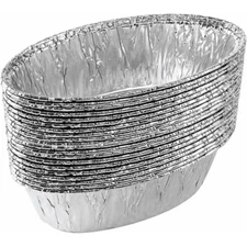 30 Pack Disposable JetFoil Small 2LB Aluminum Loaf pan/Challah Tin Foil Baking
