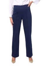 Denim  Co. Signature Easy Flex Twill Wide Leg Pull-On Trouser Navy