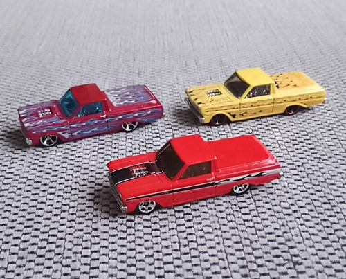 Hot Wheels Konvolut '65 Ford Ranchero, Vitrinenmodelle, unbespielt, Top, rar