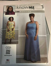 Know Me R11893 Misses Dress Sewing Pattern Uncut Size 10-18