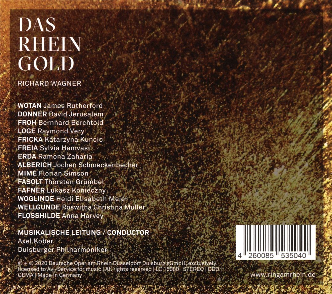 DEUTSCHE OPER AM RHEIN / AXEL KOBER / DUISBURGER PHILHARMONIKER RICHARD WAGNER: