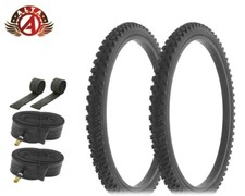 ALTA PERFORMANCE Bicycle 24" x 1.95" Black TIRE MOUNTAIN Rough TREAD 6pc SET.