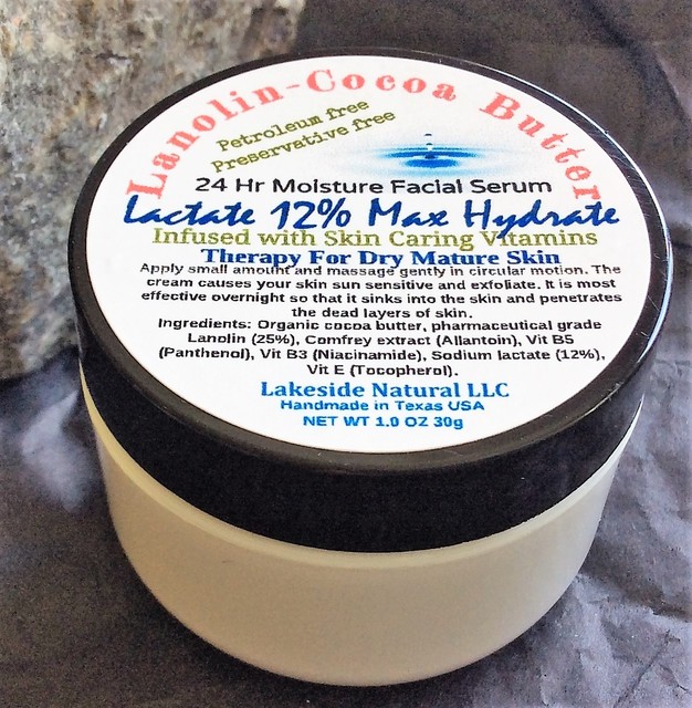 Triple Lanolin Cocoa Butter Lactate 12 Lotion Cream for Face All