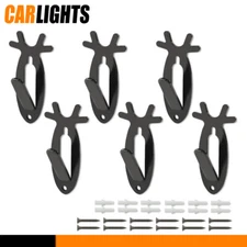 1/2/3/4/5/6 pcs Antelope Antler Style Mount Skull Wall Hanger Hook Black NEW