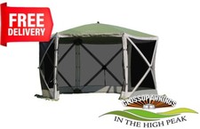 Quest Leisure Screenhouse 6 Pop-Up Gazebo Shelter Garden Camping Festival Tent