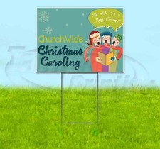 CHRISTMAS CAROLING 18x24 Yard Sign Corrugated Plastic Bandit Lawn Business USA