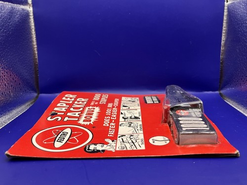 NOS Vintage 1964 Fedtro Mini Stapler Mid Century Office Supplies Industrial Cool - Picture 5 of 6