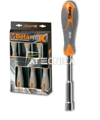 Serie 6 Sechskant-Bit Schraubendreher Beta Tools 944BX/D6 944BX Typ Tief
