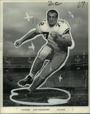 1967 Press Photo Dan Dembinski, University of Tulane- Tackle - noo12642
