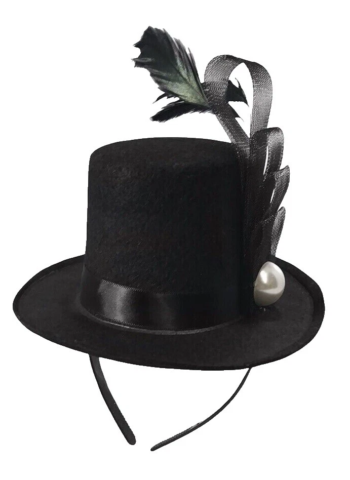 Disfraz de plumas victoriano Sombreros de copa