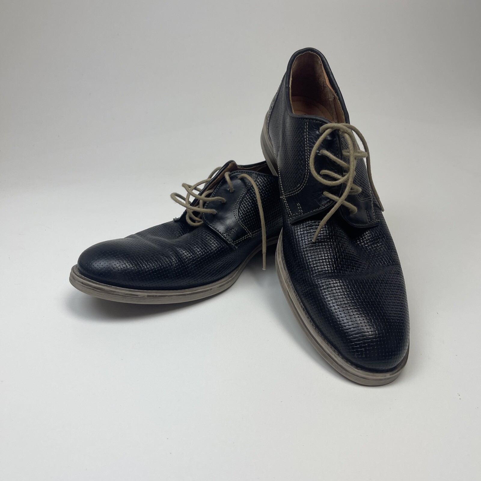 SAOLA Scarpe da uomo Georgio Brutini 9M 250651 stringate in pelle nera Oxford