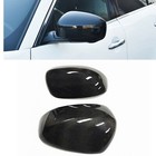 1Pair Carbon Fiber Rear Side Mirror Cover Cap Add On For Infiniti EX FX35 09-14