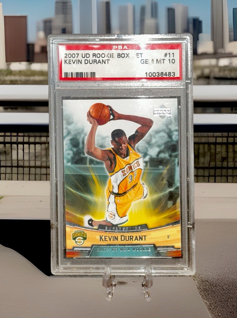 2007-08 Upper Deck NBA Rookie Box Set Kevin Durant #11 PSA 10 GEM MT RC