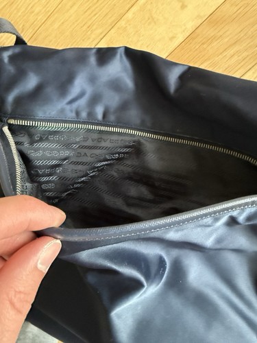 PRADA Messenger Bag Nylon - Umhängetasche Dunkelblau. Original mit Zertifikat. - Bild 6 von 14
