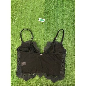 For Love & Lemons Skivvies Black Floral Lace Underwire Bustier Top Small