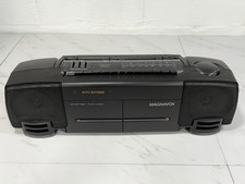 Magnavox AW 7390/17 Vintage Portable Boombox Double Tape Deck Radio