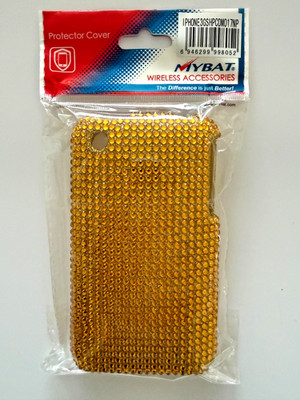 Apple iPhone 3G iPhone 3GS Gold Bling Diamonte Protector Case NEW